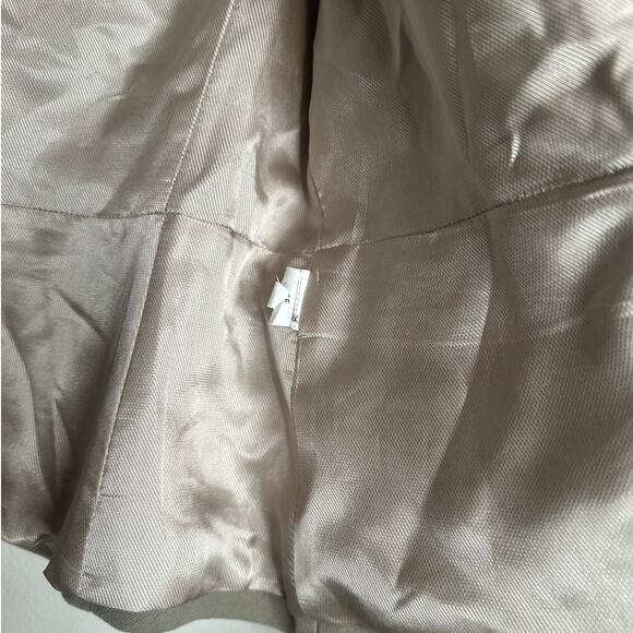 Zara Basic Collection Cropped Military Double-Breasted Jacket Olive Taupe Medium - Picture 6 of 9